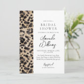 Luipaard Dierenprint Modern Vrijgezellenfeest Kaart (Staand voorkant)