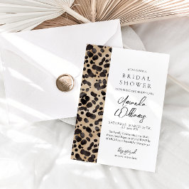 Luipaard Dierenprint Modern Vrijgezellenfeest Kaart