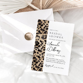 Luipaard Dierenprint Modern Vrijgezellenfeest Kaart