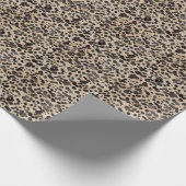 Luipaard Dierenprint Moderne Bruiloft Feest  Cadeaupapier (Hoek)