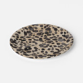 Luipaard Dierenprint Moderne Bruiloft Feestje  Papieren Bordje (Gekanteld)