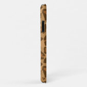 Luipaard dierenprint, monogram in bruine tinten Case-Mate iPhone case (Achterkant/rechts)