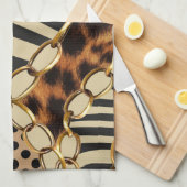 Luipaard Dierenprint Naadloos Patroon Theedoek (Quarter Fold)