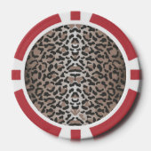 Luipaard Dierenprint - Poker Chips (Voorkant)