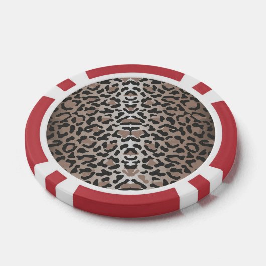 Luipaard Dierenprint - Poker Chips (Enkel)