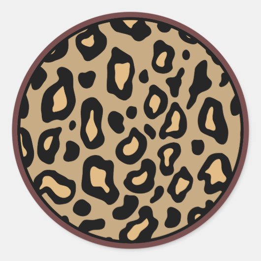 Luipaard Dierenprint Stickers (Voorkant)
