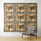 Luipaard Dierenprint Verjaardag Wandkleed (In Situ (horizontaal))