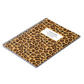 Luipaard Dierprint Huidpatroon Notitieboek (Linkerzijde)
