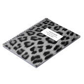 Luipaard Dierprint Huidpatroon Notitieboek (Linkerzijde)