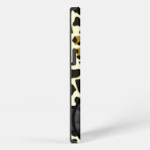 Luipaard dierprint met monogram iPhone hoesje (Rechterkant)