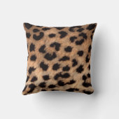 Luipaard Dierprint Monogram Goud Glitter Kussen (Achterkant)