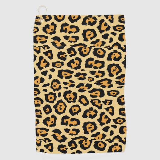 Luipaard Dierprint Patroon Golfhanddoek (Voorkant)