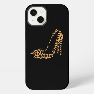 Luipaard Dierprint Schoen Hoge Hakpomp Stiletto iPhone 13 Hoesje