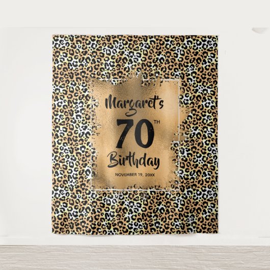 Luipaard Dierprint Wandkleed (Voorkant)