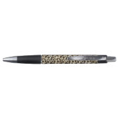 Luipaard Dierprintpatroon in Beige met Naam Pen (Achterkant)