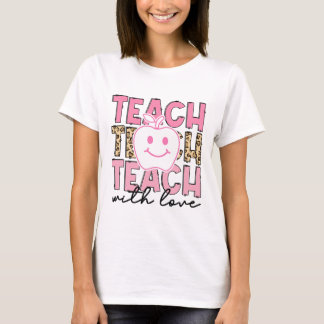 Luipaard Docenten Waardering Lesgeven Met Liefde L T-shirt