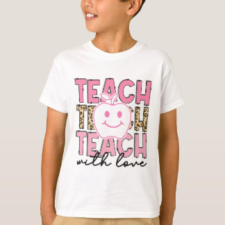 Luipaard Docenten Waardering Lesgeven Met Liefde L T-shirt