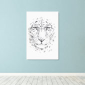 Luipaard door Svetlana Ledneva-Schukina G028 Canvas Afdruk (Insitu (Houten vloer))