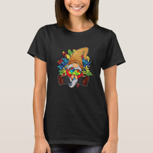 Luipaard Dwerg Houdt Puzzelstukken Autism Bewustzi T-shirt