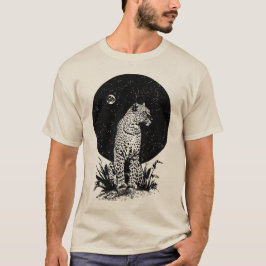 Luipaard en de nacht t-shirt