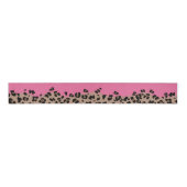 Luipaard en Hot Pink Grosgrain Lint (Voorkant)