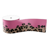 Luipaard en Hot Pink Grosgrain Lint (Spoel)