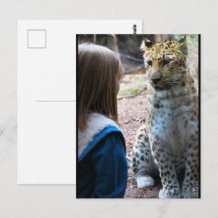 Luipaard en Kind Briefkaart