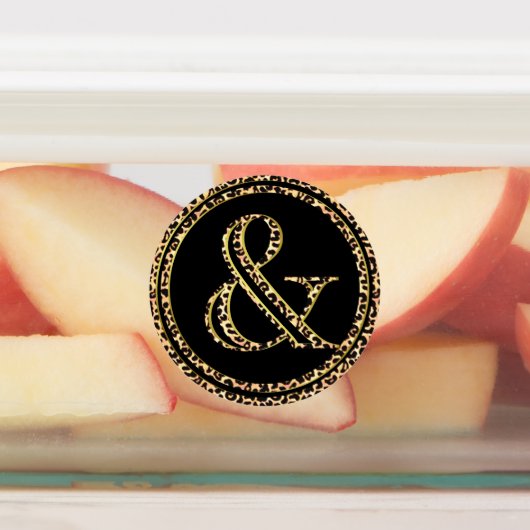 Luipaard en labels (Aangebracht)