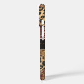 Luipaard en Paisley Print Personaliseer Naam Case-Mate iPhone Case (Achterkant / Links)