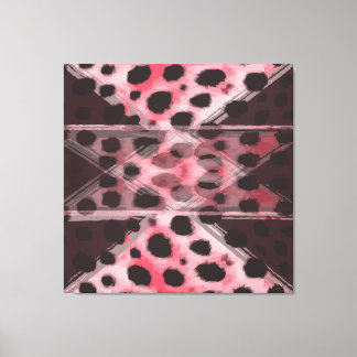 Luipaard en Pruim Abstract Canvas Afdruk