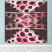 Luipaard en Pruim Abstract Canvas Afdruk (Insitu (Houten vloer))