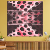 Luipaard en Pruim Abstract Canvas Afdruk (Insitu (Woonkamer))