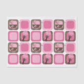 Luipaard en Roze Baby Tissuepapier (Voorkant)