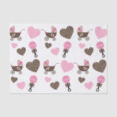 Luipaard en Roze Baby Tissuepapier (Voorkant)