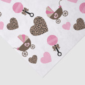 Luipaard en Roze Baby Tissuepapier (Detail)