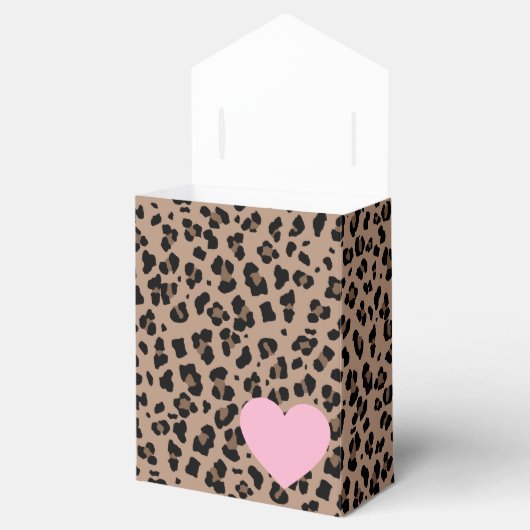 Luipaard en Roze Feest Bedankdoosjes (Geopend)