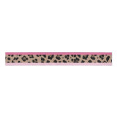 Luipaard en roze grosgrain lint (Voorkant)