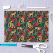 Luipaard en Rozen Tissue Paper Tissuepapier (Craft)