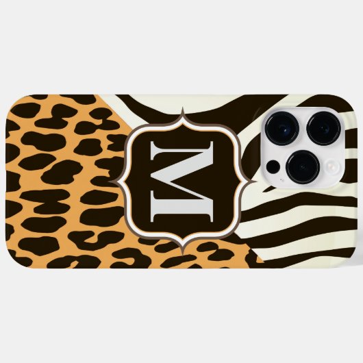 Luipaard en Zebra Case-Mate iPhone Case (Achterkant (horizontaal))