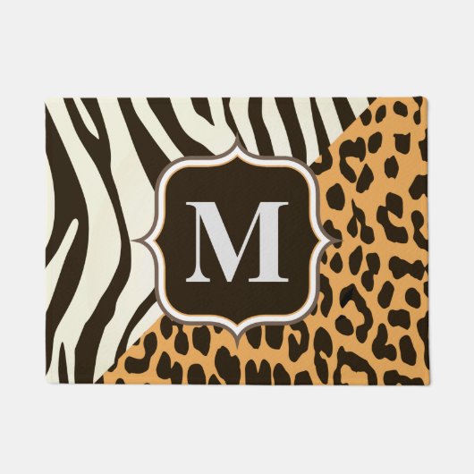 Luipaard en Zebra Deurmat (Voorkant)
