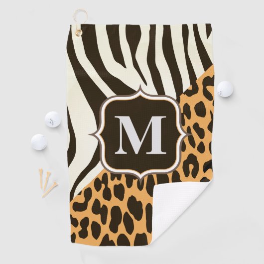Luipaard en Zebra Golfhanddoek (Insitu)