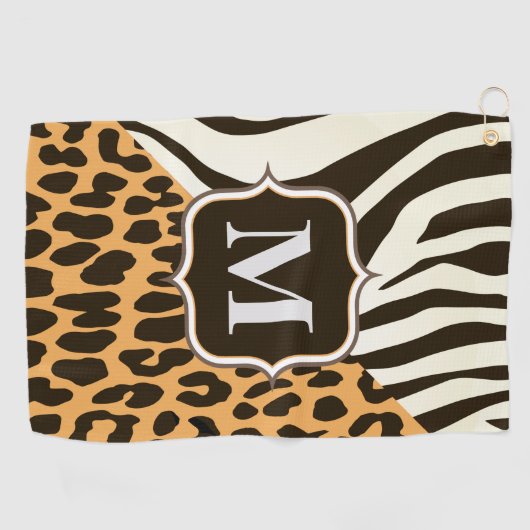 Luipaard en Zebra Golfhanddoek (Horizontaal)