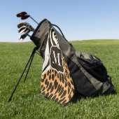 Luipaard en Zebra Golfhanddoek (Groen)