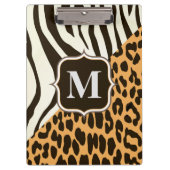 Luipaard en Zebra Klembord (Voorkant)