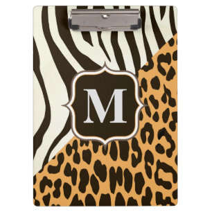 Luipaard en Zebra Klembord