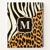 Luipaard en Zebra Notitieboek (Achterkant)