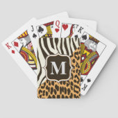 Luipaard en Zebra Pokerkaarten (Achterkant)