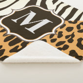 Luipaard en Zebra Sherpa Deken (3/4)