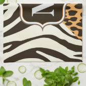 Luipaard en Zebra Theedoek (Gevouwen)