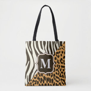 Luipaard en Zebra Tote Bag